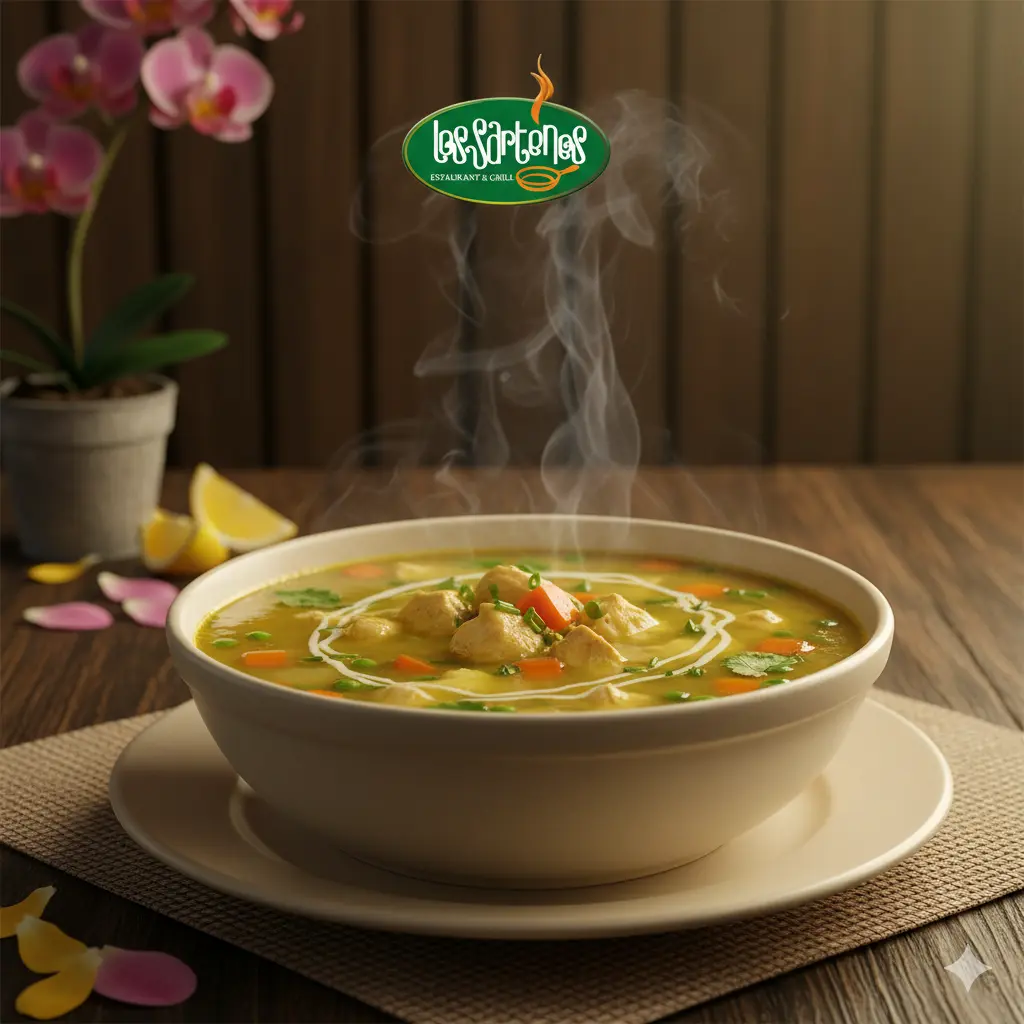 Sopa de pollo - Los Sartenes Loja